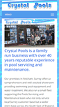 Mobile Screenshot of crystalpools.co.uk