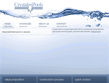 Tablet Screenshot of crystalpools.com